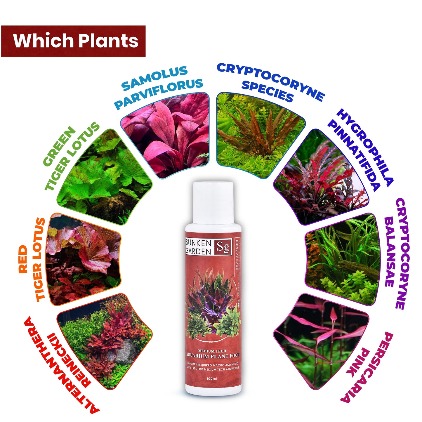 Sunken Garden Red – Fertilizer for Red Aquatic Plants. Bring Out the Bold. Feed the Red.