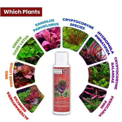 Sunken Garden Red – Fertilizer for Red Aquatic Plants. Bring Out the Bold. Feed the Red.