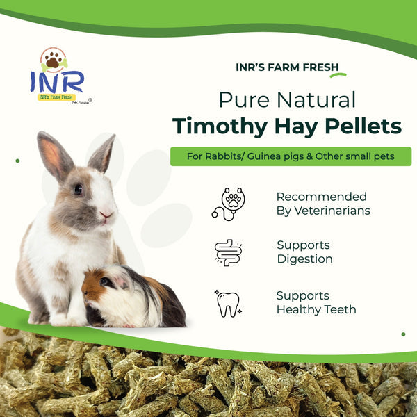 Image showcasing Pure & Natural Timothy Hay Pellets for Guinea Pigs – My Aquarium Store