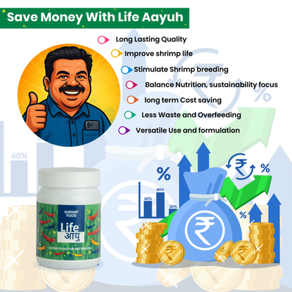 Life Aayu Shrimp Regular Food 30g