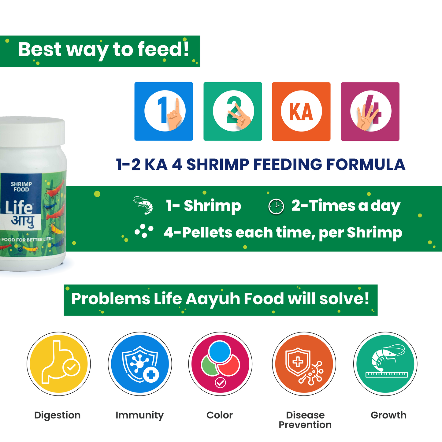 Life Aayu Shrimp Regular Food 30g