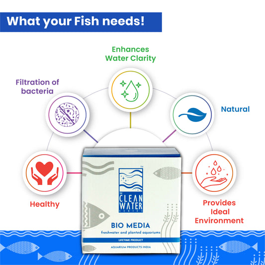 TCWS BIO-MEDIA | Premium Porous Aquarium Bio Filtration Media for Crystal Clear Water | High Surface Area Biological Filter Media for Ammonia & Waste Removal