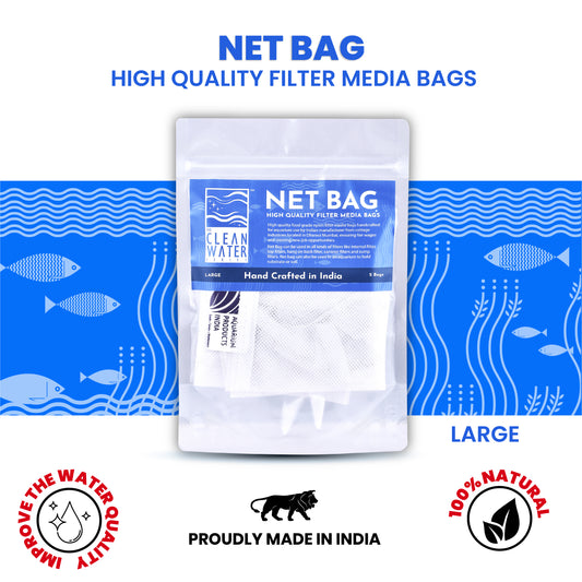 The Clear Water Series (TCWS) Large Net Bags – Pack of 2 for Aquarium Filter Media