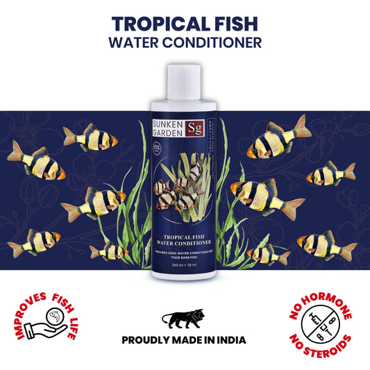 Sunken Garden Tropical Fish Water Conditioner | Dechlorinator for Healthy Freshwater Fish