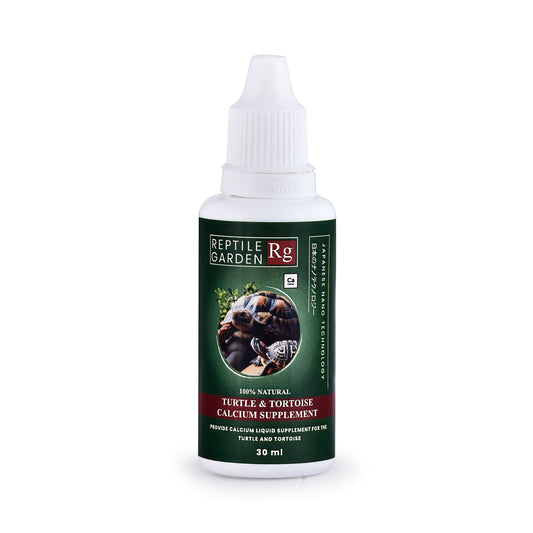 Reptile Garden Turtle & Tortoise Calcium Liquid Supplement – 30ml | Shell Strength + Immunity + Stress Relief