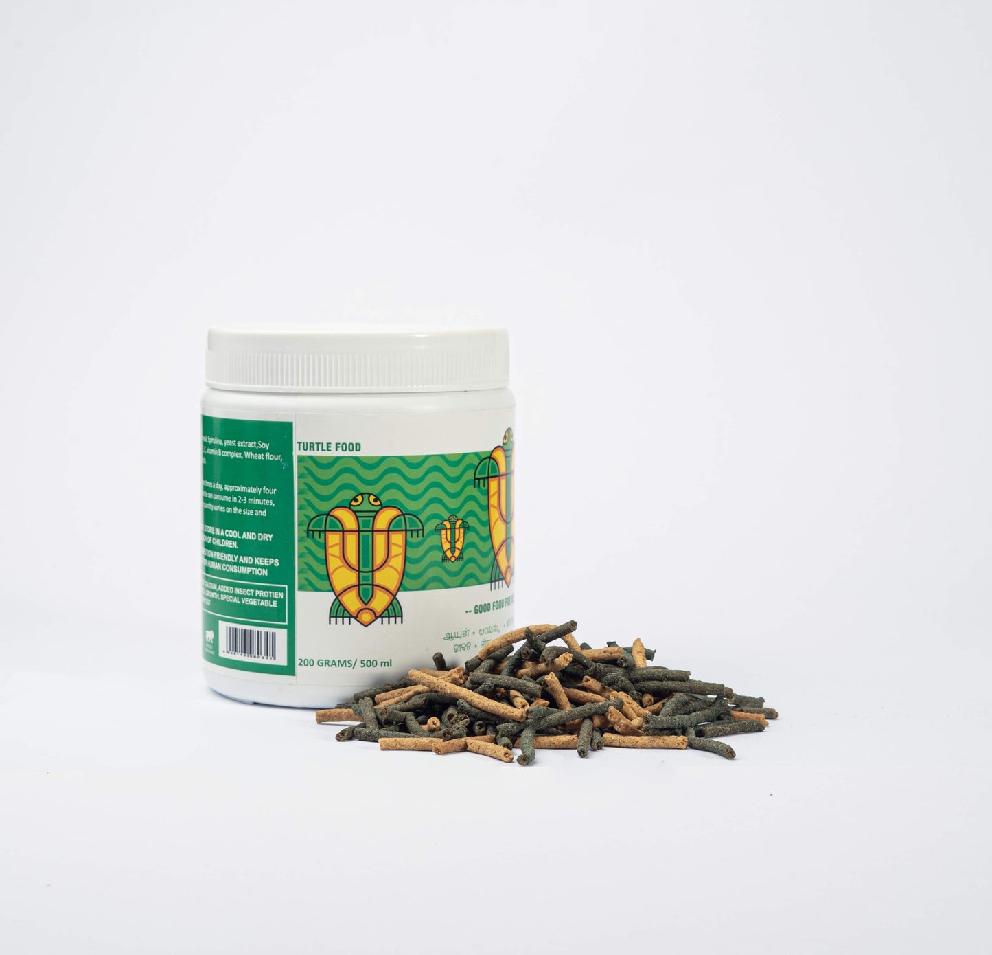 Life AAYU Adult Turtle Food – Spirulina & Calcium Enriched Ayurvedic Diet for Strong Shell, Gut Health & Digestion (100g)