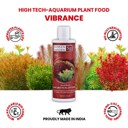 Sunken Garden Vibrance – Dutch-Style Aquarium Fertilizer | All-in-One Formula for Bushy Plant Growth | CO₂ & Non-CO₂ Compatible