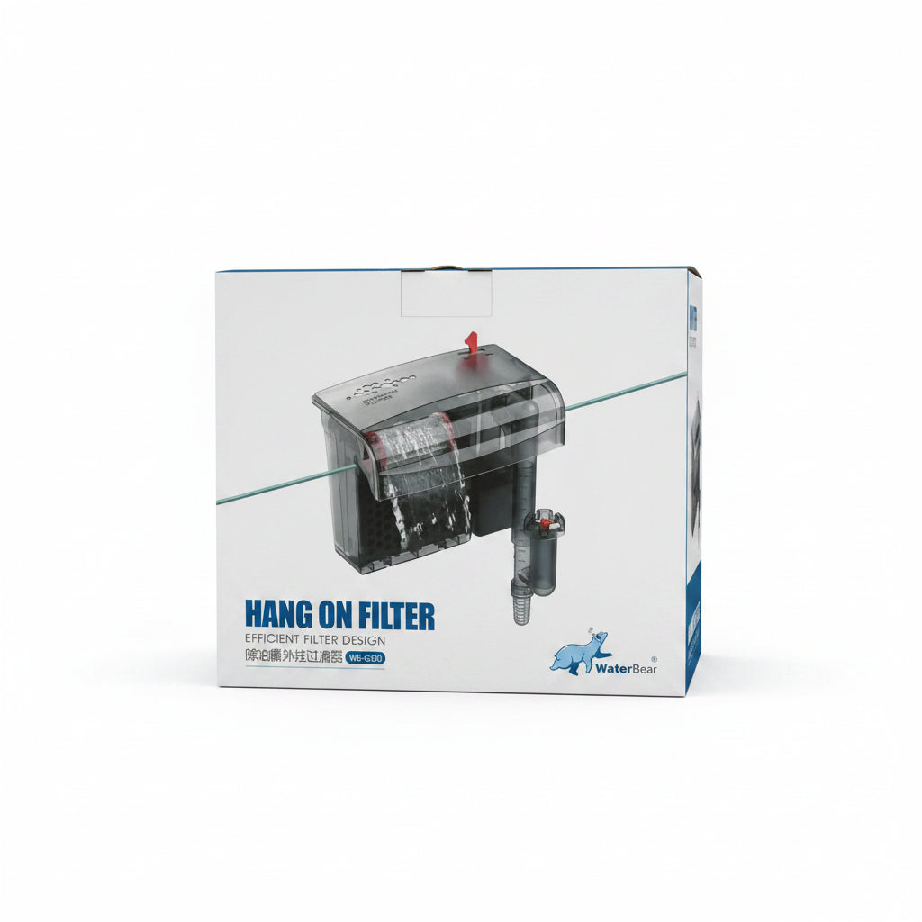 Crystal Clear Water with Easy Maintenance Hang-On Filtration using Water Bear WB-G220
