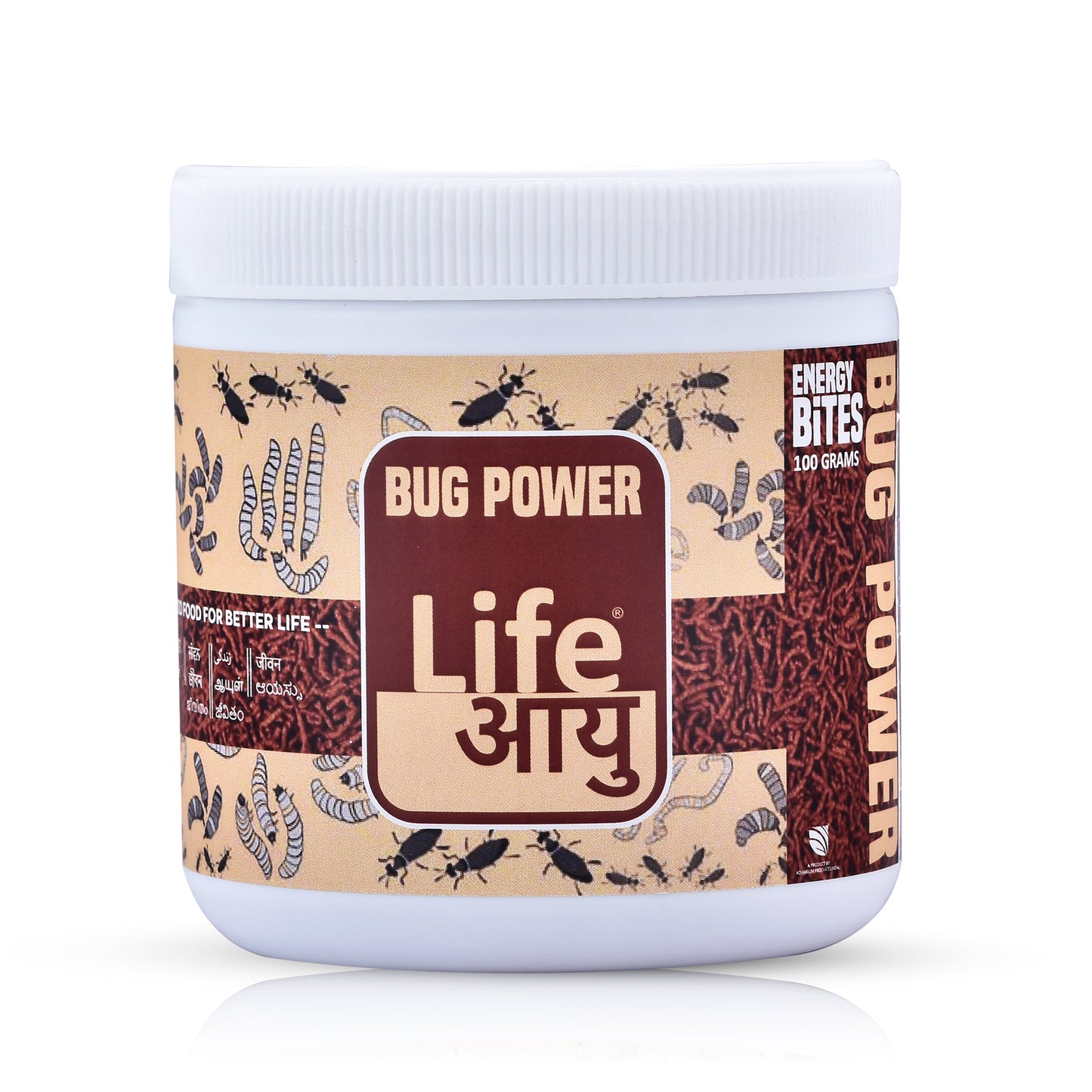 Life  Aayuh Bug Power Fish Feed 100gm