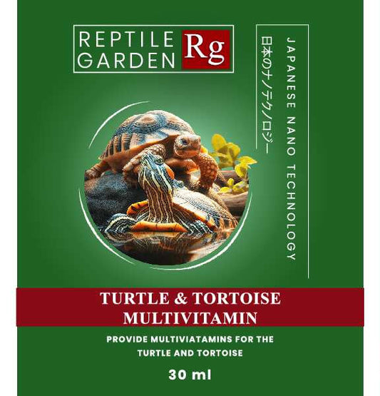Reptile Garden Turtle & Tortoise Multivitamin | Liquid Vitamin & Mineral Supplement for Shell Growth, Immunity & Healthy Development | 30ml