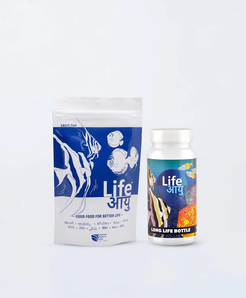 Life Aayuh Neutral Fish Feed 100g  + Long Life Bottle  FREE