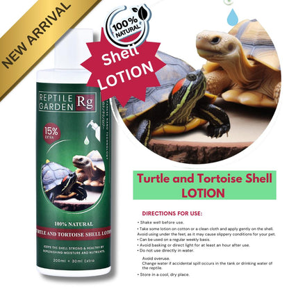 Reptile Garden Turtle & Tortoise Shell Lotion – Vitamin E & Essential Oil Enriched Moisturizer for Shell.