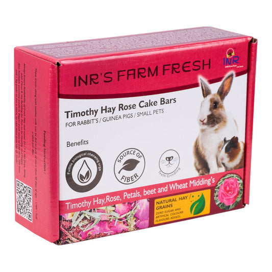 Timothy Hay Rose Treat Cake Bars (Available in ECONOMY PACKS)